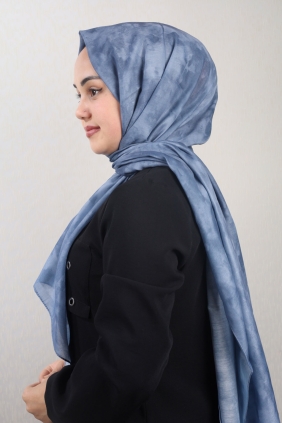 Piramit Desenli Dijital Soft Şal - Desen-03