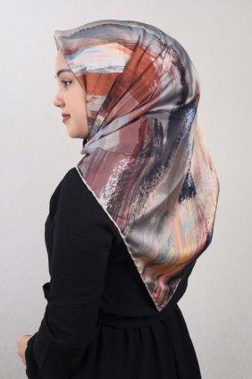 Piramit Luxer Desenli Rayon Eşarp - Desen-40