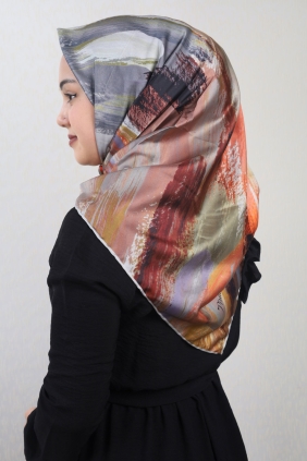 Piramit Luxer Desenli Rayon Eşarp - Desen-40