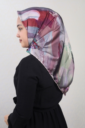 Piramit Luxer Desenli Rayon Eşarp - Desen-40