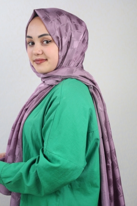 Hint İpek Kendinden Desenli Nazenin Şal - Desen-01