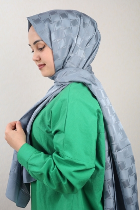 Hint İpek Kendinden Desenli Nazenin Şal - Desen-01