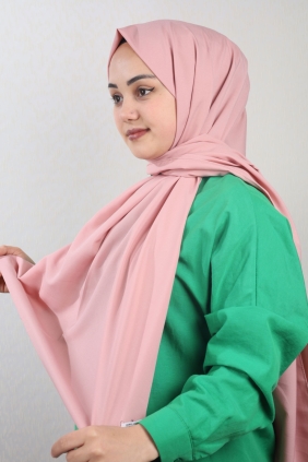 Qum İpek Düz Renk Krep Vual Şal - Desen-01