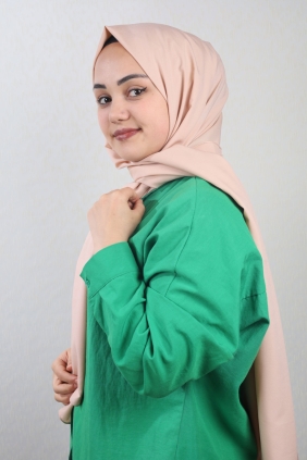 Qum İpek Düz Renk Krep Vual Şal - Desen-01