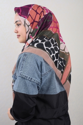 Poloist Desenli Sökme Tülbent - Desen-281