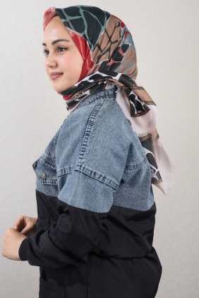 Poloist Desenli Sökme Tülbent - Desen-281