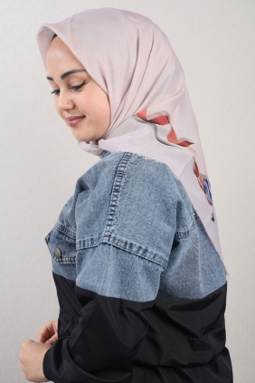 Poloist Desenli Sökme Tülbent - Desen-282