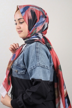 Quare Desenli Dar 70x185 Cm. Fresh Şal - Desen-01