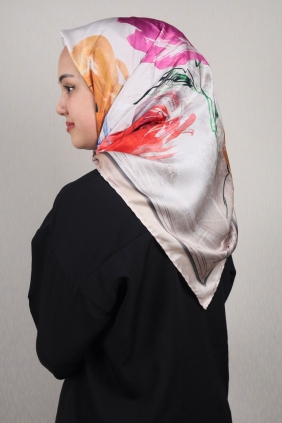 Piramit Luxer Desenli Rayon Eşarp - Desen-42
