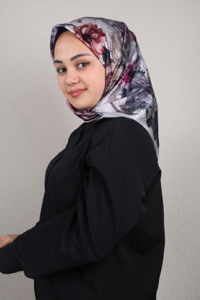 Piramit Luxer Desenli Rayon Eşarp - Desen-43