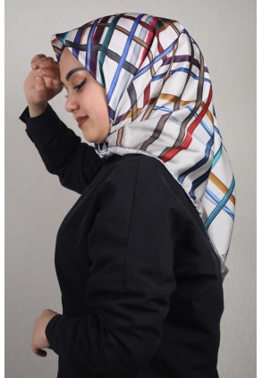 Piramit Luxer Desenli Rayon Eşarp - Desen-44