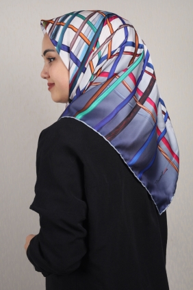 Piramit Luxer Desenli Rayon Eşarp - Desen-44