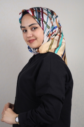 Piramit Luxer Desenli Rayon Eşarp - Desen-44