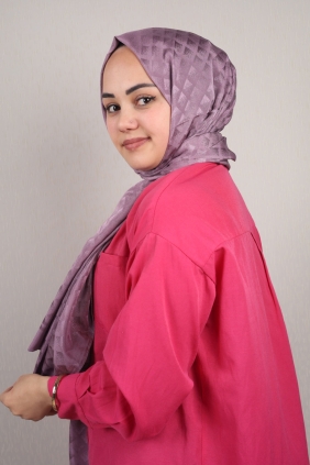 Hint İpek Kendinden Desenli Nazenin Şal - Desen-02