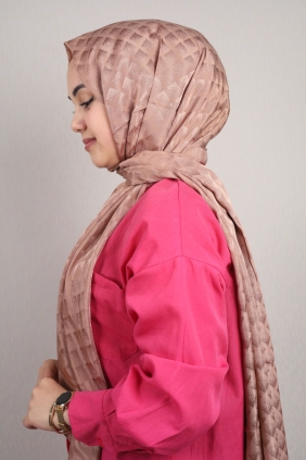 Hint İpek Kendinden Desenli Nazenin Şal - Desen-02