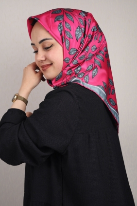 Bonjela Desenli Dijital Tivil Eşarp - Desen-09