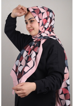 Emproyal Desenli Naturel İpek Şal - Desen-14