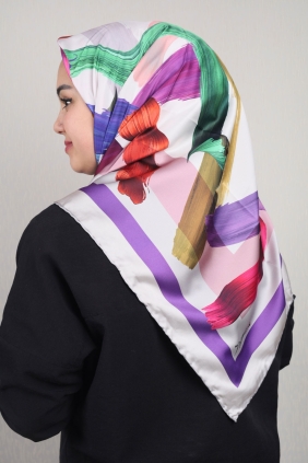 Piramit Luxer Desenli Rayon Eşarp - Desen-49