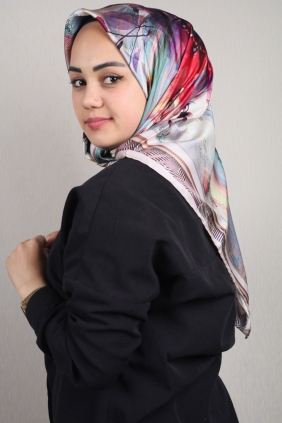 Piramit Luxer Desenli Rayon Eşarp - Desen-50