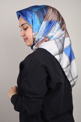 Piramit Luxer Desenli Rayon Eşarp - Desen-51