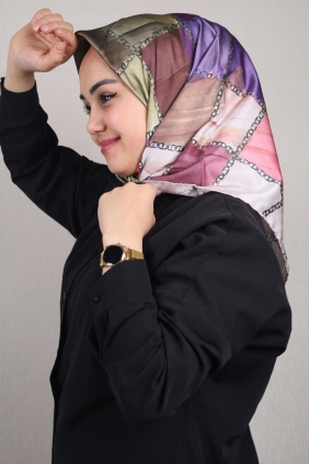 Piramit Luxer Desenli Rayon Eşarp - Desen-51