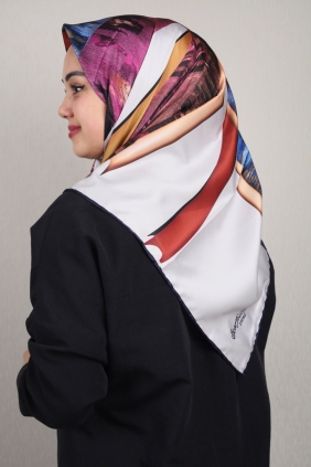 Scarfella Desenli Trend Tivil Eşarp - Desen-02