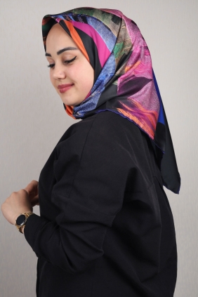 Scarfella Desenli Trend Tivil Eşarp - Desen-02