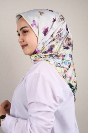 Piramit Luxer Desenli Rayon Eşarp - Desen-54