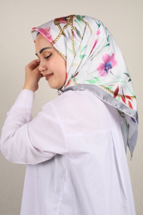 Piramit Luxer Desenli Rayon Eşarp - Desen-56