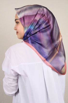 Berussa Hybrid Desenli Kristal Eşarp - Desen-06