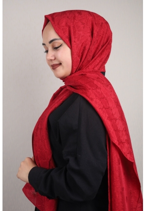 Piramit Monogram Floş Şal - Desen-02