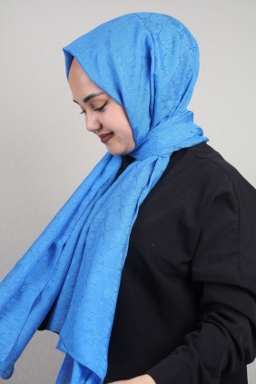 Piramit Monogram Floş Şal - Desen-02