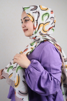 Quare Desenli Soft Fresh Şal - Desen-01