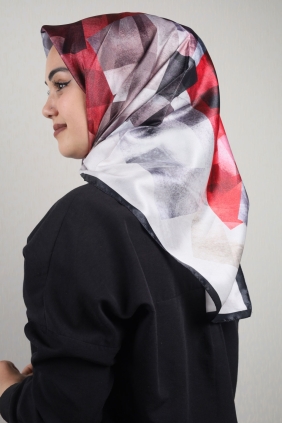 Piramit Luxer Desenli Rayon Eşarp - Desen-57