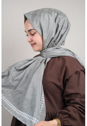 Hint İpek Desenli Monogram Şal - Desen-05