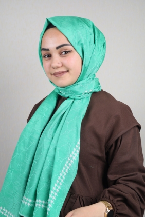 Hint İpek Desenli Monogram Şal - Desen-05