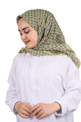 Cardion Desenli Pamuk İpek Eşarp - Desen-01