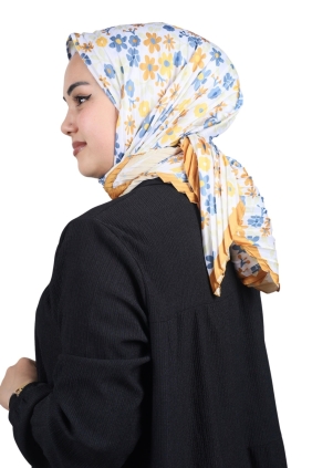 Minelli Desenli Pliseli Eşarp - Desen-01