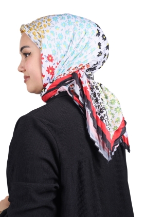 Minelli Desenli Pliseli Eşarp - Desen-02