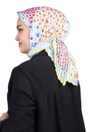 Minelli Desenli Pliseli Eşarp - Desen-02