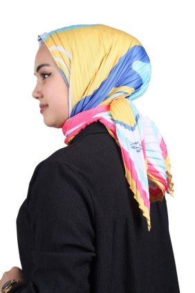 Minelli Desenli Pliseli Eşarp - Desen-04