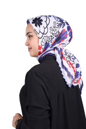 Minelli Desenli Pliseli Eşarp - Desen-05