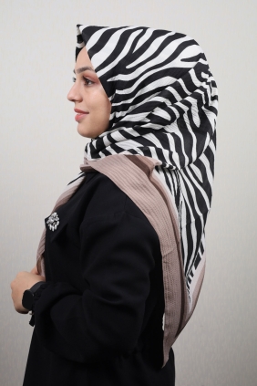 Bonjela Desenli Mio Caz Eşarp - Desen-24