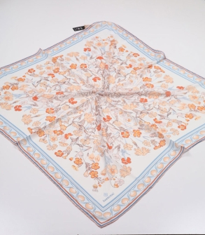 Emproyal Desenli Naturel Pamuk Eşarp - Desen-11