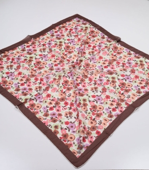 Emproyal Desenli Naturel Pamuk Eşarp - Desen-12