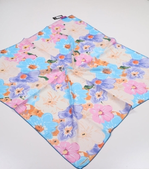 Emproyal Desenli Naturel Pamuk Eşarp - Desen-13