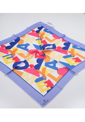 Emproyal Desenli Naturel Pamuk Eşarp - Desen-16