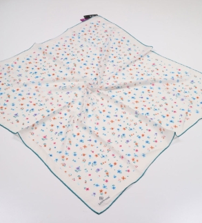 Emproyal Desenli Naturel Pamuk Eşarp - Desen-20