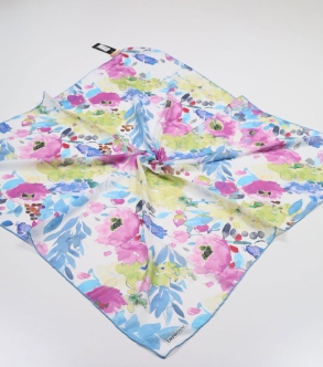 Emproyal Desenli Naturel Pamuk Eşarp - Desen-21