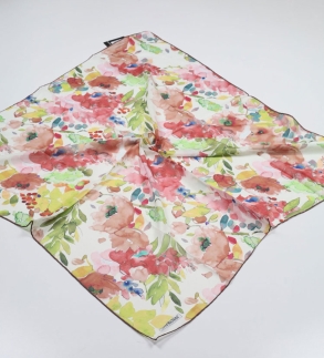 Emproyal Desenli Naturel Pamuk Eşarp - Desen-21